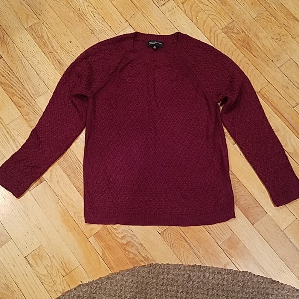 Jones New York maroon sweater